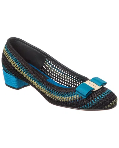 Ferragamo Vara Pump In Blue