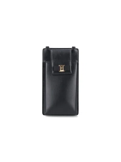 Ferragamo "vara" Smartphone Pouch – Black