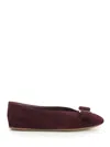 Ferragamo Vara Suede Ballerina