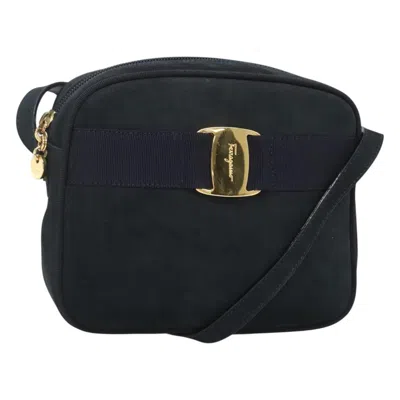 Pre-owned Ferragamo Vara Suede Shoulder Bag ()