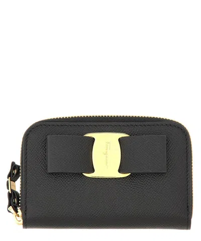 Ferragamo Vara Wallet In Black