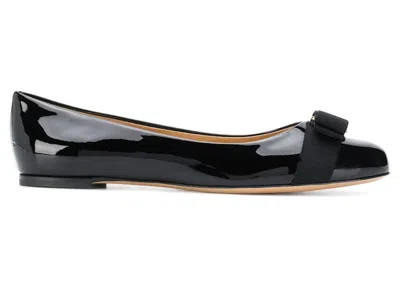 Pre-owned Ferragamo Varina Ballerina Sneakers (women's) Sneakers In Black