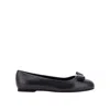 Ferragamo Varina Ballerina Flats In Black