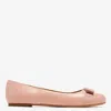 Ferragamo Woman Ballet Flats Light Pink Size 5.5 Lambskin In Pink