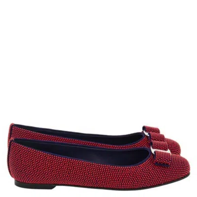 Ferragamo Varina Ballet Flats In Red
