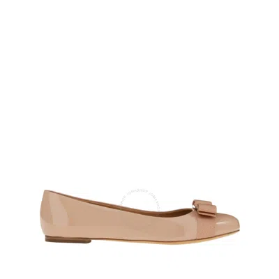 FERRAGAMO FERRAGAMO VARINA BALLET ROUND-TOE FLATS