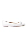Ferragamo Varina Ballet Shoes In White