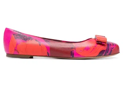 Pre-owned Ferragamo Varina Icon Ballerina Sneakers (women's) Sneakers In Purple