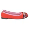 Ferragamo Ballet Flats In Red