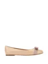 Ferragamo Low-cut Varina Shoes With Refined Craftsmanship In Brown