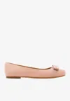 Ferragamo Woman Ballet Flats Light Pink Size 5.5 Lambskin In Pink