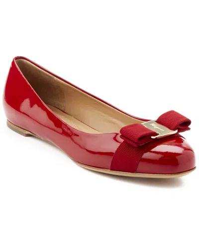FERRAGAMO FERRAGAMO VARINA PATENT BALLET FLAT