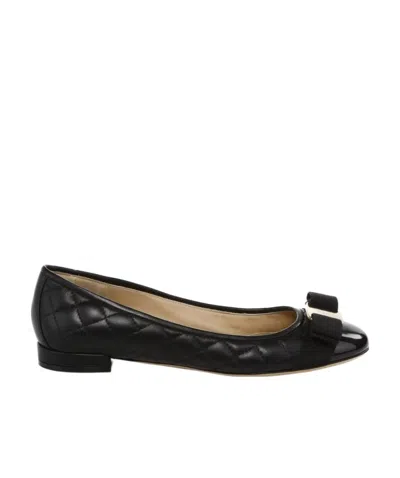 FERRAGAMO VARINA QUILTED BALLET FLATS