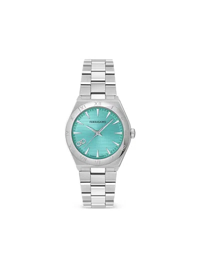 Ferragamo Vega Upper East Bracelet Watch In Silver