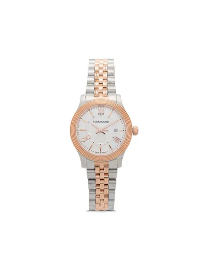 Ferragamo Vega Bicolor 28mm In Weiss