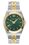 Ferragamo Vega New Watch In Two Tone