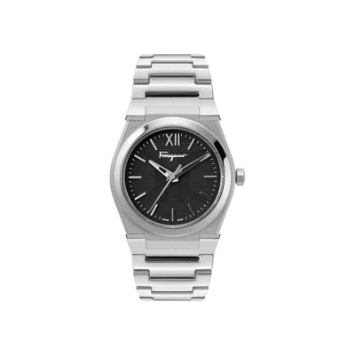 Pre-owned Ferragamo Vega Bracelet Watch 'stainless Steel' | Silver | Men's Size Onesize