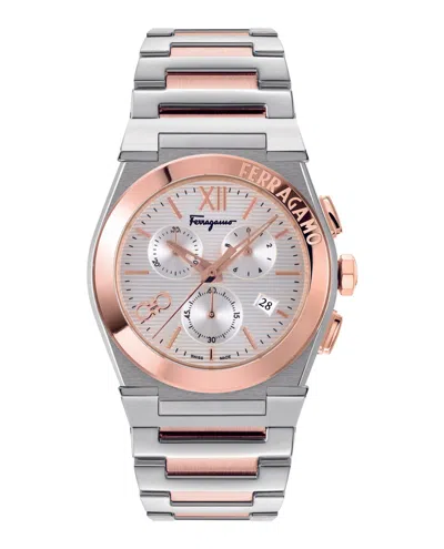 Ferragamo Vega Chrono Bracelet Watch In Gold