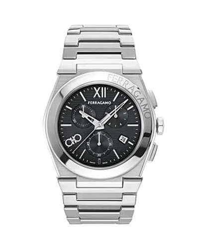Ferragamo Vega Chrono 42mm In Black