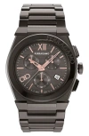 Ferragamo Vega Chrono Bracelet Watch In Ip Gunmetal