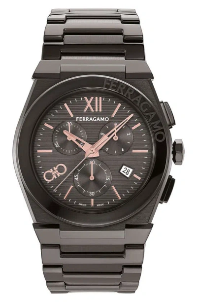 FERRAGAMO FERRAGAMO VEGA CHRONOGRAPH BRACELET WATCH, 42MM