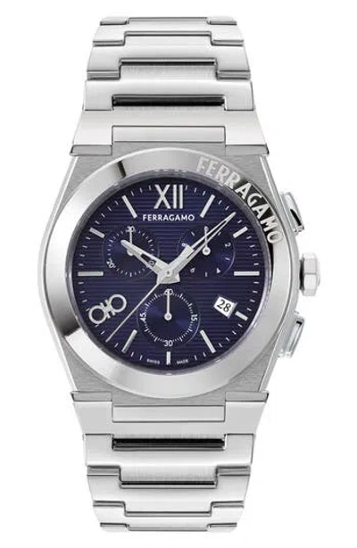 FERRAGAMO FERRAGAMO VEGA CHRONOGRAPH BRACELET WATCH, 42MM