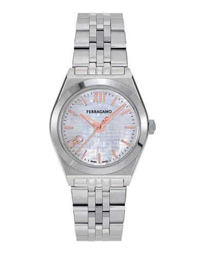 Ferragamo Vega New Bracelet Watch In Metallic