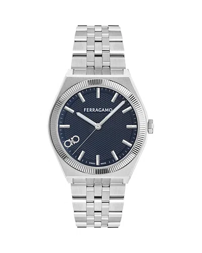 Ferragamo Vega New Bracelet Watch, 40mm In Silver