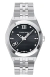Ferragamo Vega Upper East 40mm In Stainless Steel