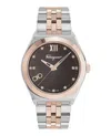 Ferragamo Vega New Diamond Watch In Gold