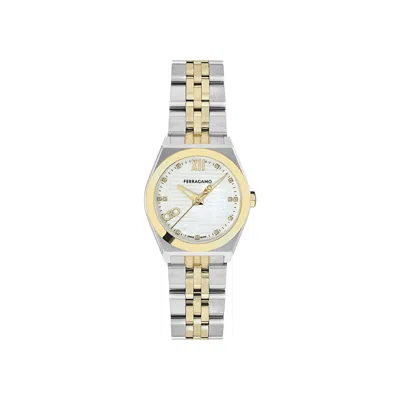 Pre-owned Ferragamo Vega New Diamond Watch 'two Tone' | Multi-color | Women's Size Onesize