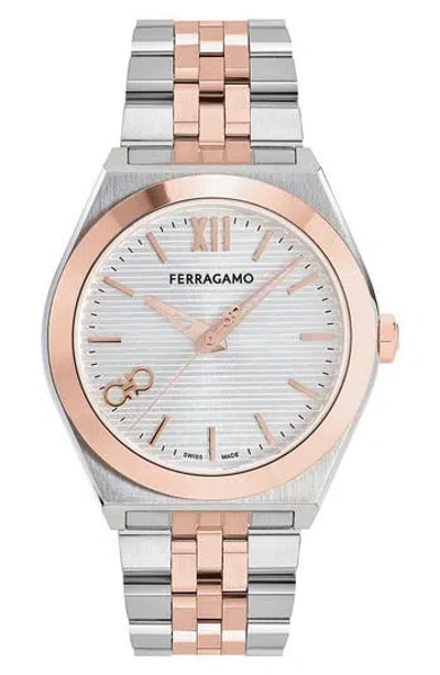 Ferragamo Vega New Bracelet Watch In Metallic