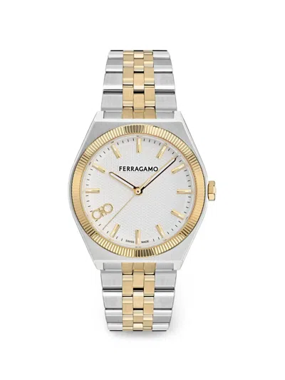 Ferragamo Vega New Watch In Metallic