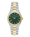 Ferragamo Vega Upper East Bracelet Watch In Green