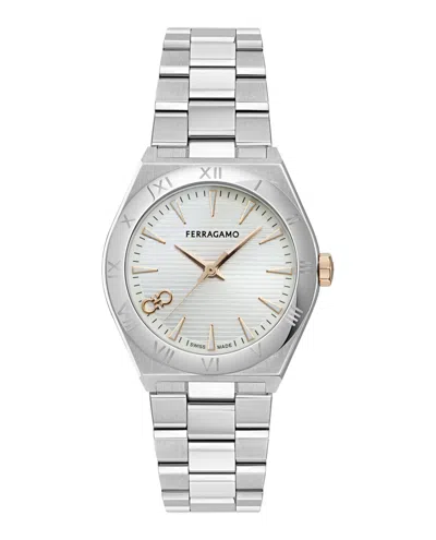 Ferragamo Vega Upper East Bracelet Watch In Neutral