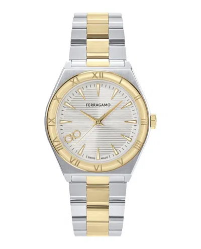 Ferragamo Vega Upper East Bracelet Watch In Silver