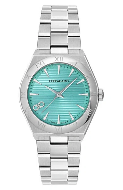 Ferragamo Women's Swiss Vega Stainless Steel Bracelet Watch 35mm