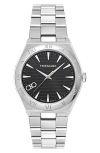Ferragamo Men's Swiss Vega Stainless Steel Bracelet Watch 40mm In Stainless Steel