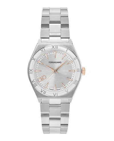 Ferragamo Vega Upper East Bracelet Watch In Stainless Steel