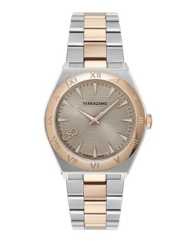 Ferragamo Vega Upper East Bracelet Watch In Gold