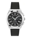 Ferragamo Vega Upper East Chrono Leather Watch In Multi