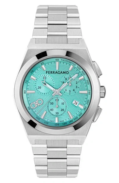 FERRAGAMO FERRAGAMO VEGA UPPER EAST CHRONOGRAPH BRACELET WATCH, 42MM