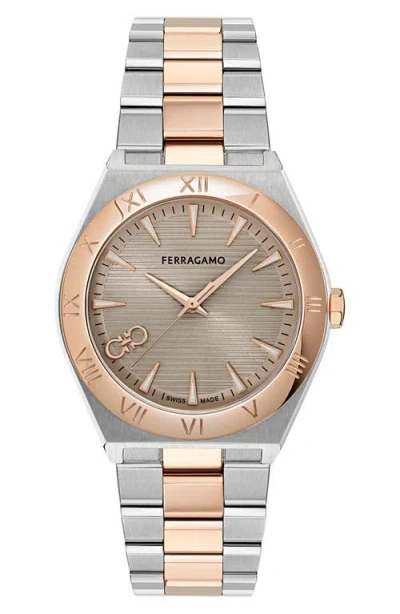 Ferragamo Vega Upper East 40mm In Grey