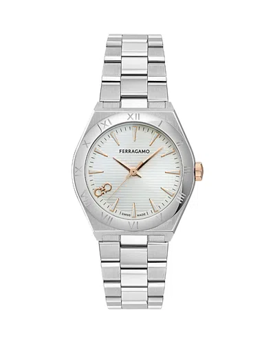 Ferragamo Vega Upper East Bracelet Watch In Stainless Steel