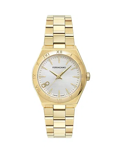 Ferragamo Vega Upper East Watch In White