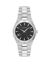 Ferragamo Vega Upper East Watch, 40mm In Black/silver