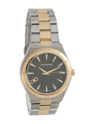 Pre-owned Ferragamo Vega Upper East Watch, 40mm In Multicolor