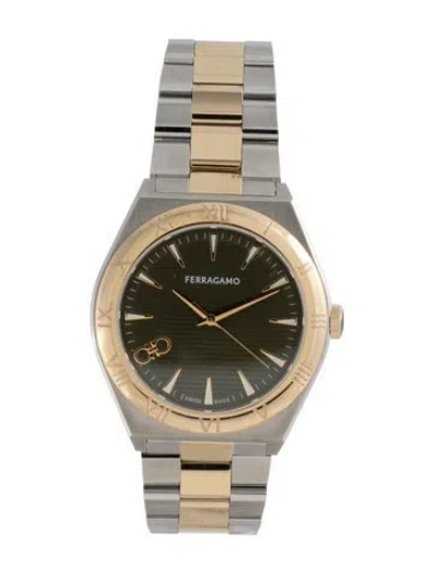 Pre-owned Ferragamo Vega Upper East Watch, 40mm In Multicolor