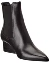 Ferragamo Velta Leather Bootie In Black