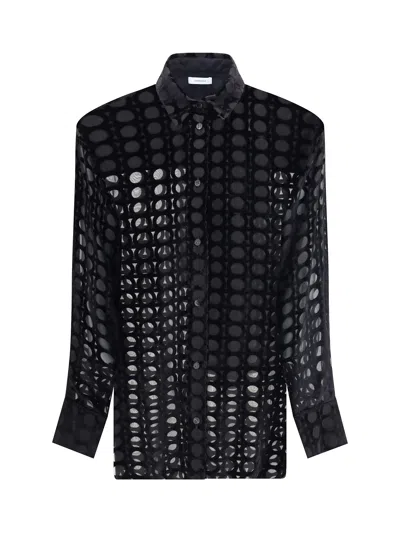 FERRAGAMO VELVET DEVORÉ SHIRT